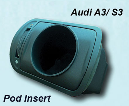 Audi S3/A3 Air Vent Gauge Pod (Insert Only) AUDI